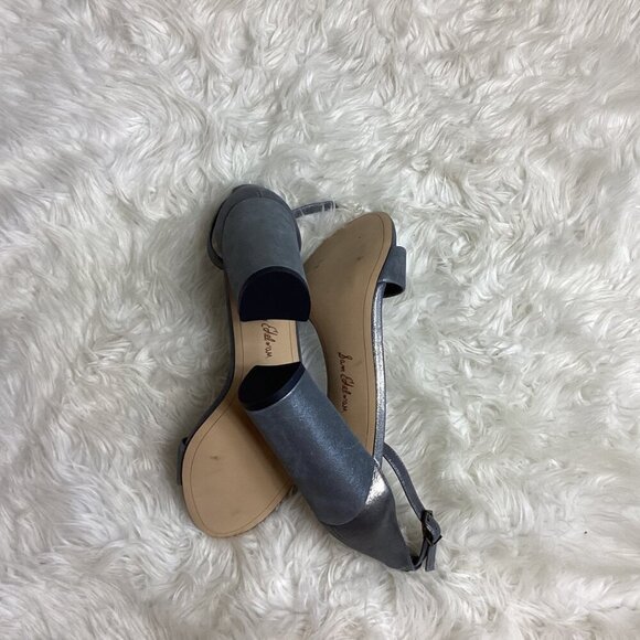 Sam Edelman Womens Yaro Gray and Silver Metallic Heels Size 10 - Picture 10 of 13